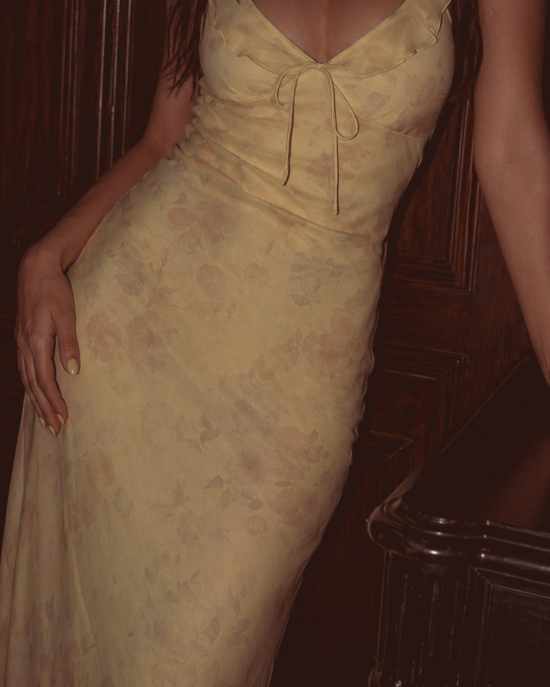 Vestido Largo Beige