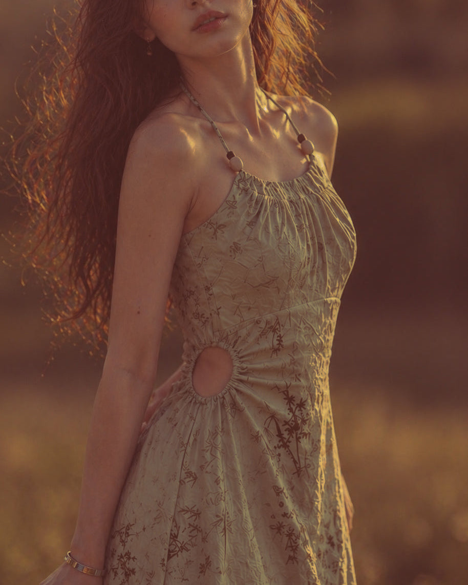 Vestido Romántico Largo Floral
