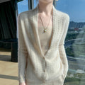 Scarf Collar Women Cardigan Tops Autumn Winter New Chic 100% Merino Wool Sweater Graceful Woman Wool Sweater Elegant Soft Blouse