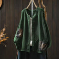 100% Cotton Women Long Sleeve Knitted Cardigan New Arrival 2025 Autumn Vintage Style O-neck Loose Female Casual Sweaters M1883