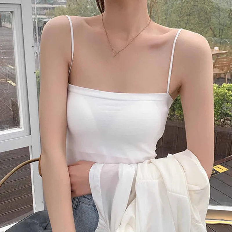 Black Tops Summer Sleeveless Women Tank Top With Lace Top Red Inside Wear Lace Camisoles Loose Underwear Womens Clothing Vest