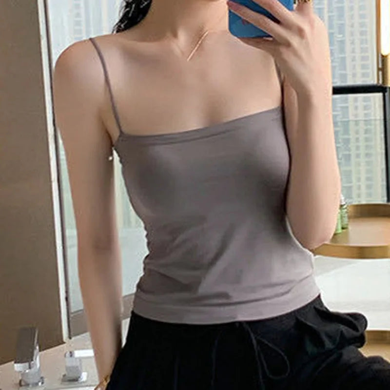 Black Tops Summer Sleeveless Women Tank Top With Lace Top Red Inside Wear Lace Camisoles Loose Underwear Womens Clothing Vest