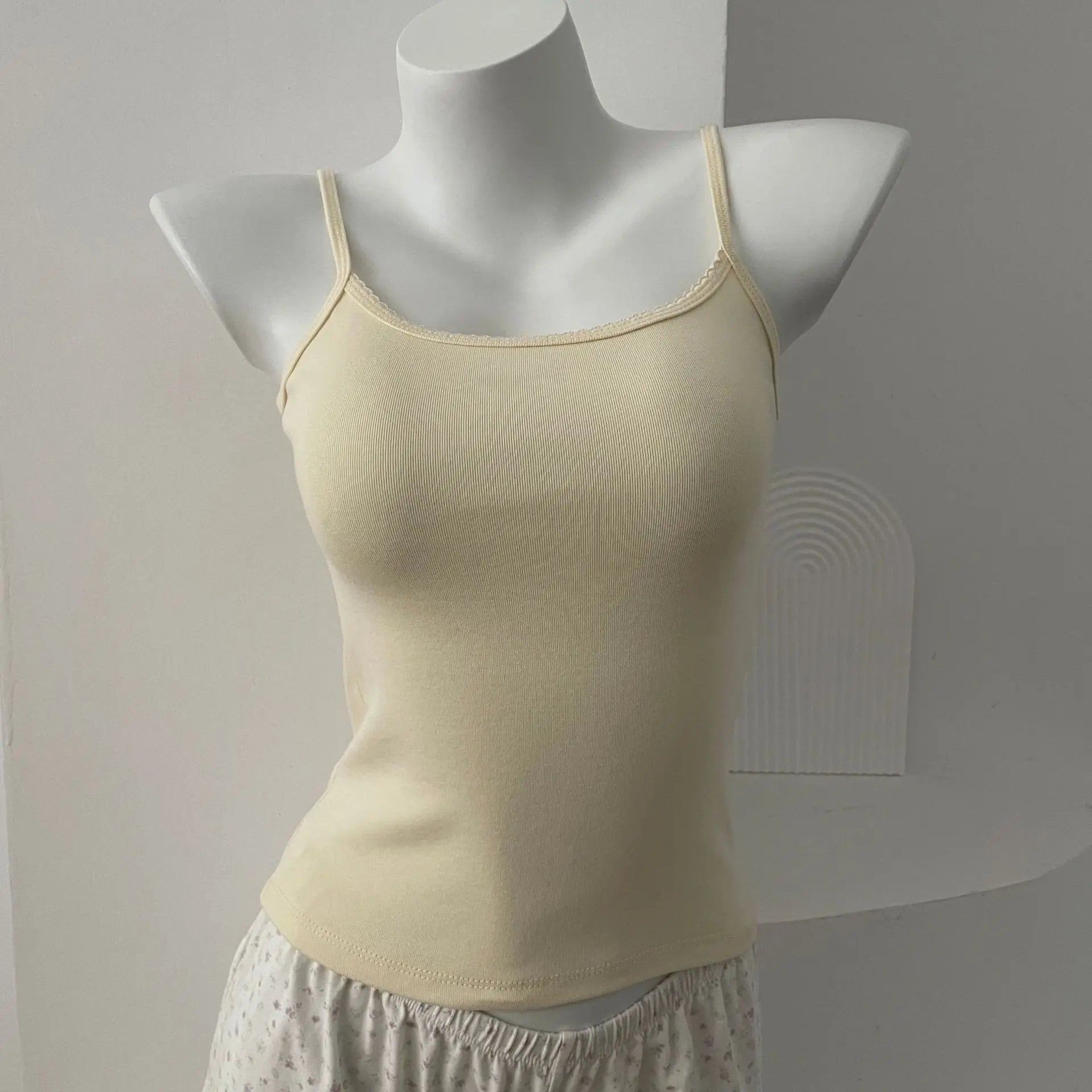 Sweet Floral Print Eyelet Bow Cropped Vests Women Cotton Casual Slim Lace Trim Tank Tops Vintage Preppy Style Cute Camisole Y2K