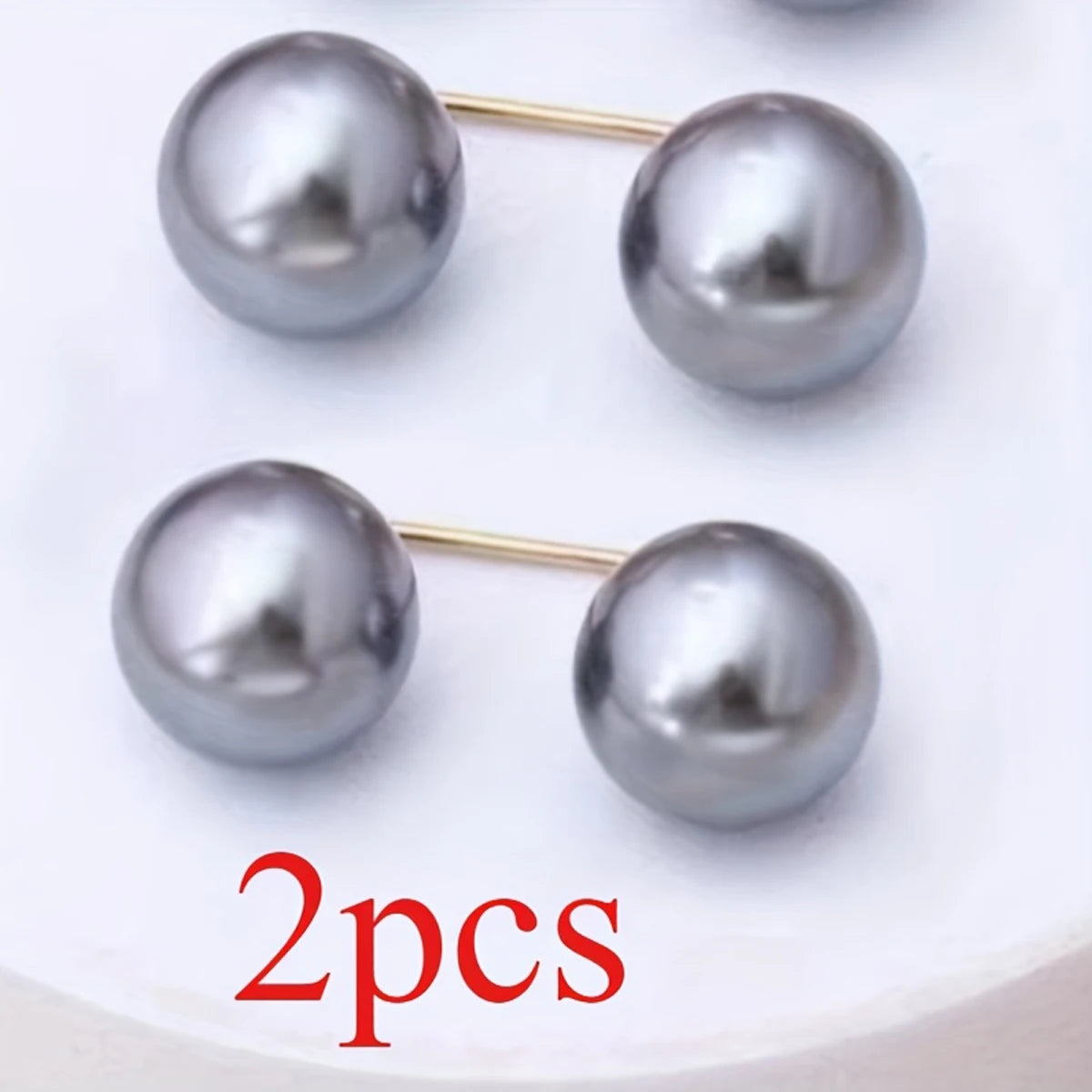 2pcs Pearl Jeans Ankle Clip, Chest Anti Light Needle, Anti Stepping Slipper Buckle, Pants Length Adjuster
