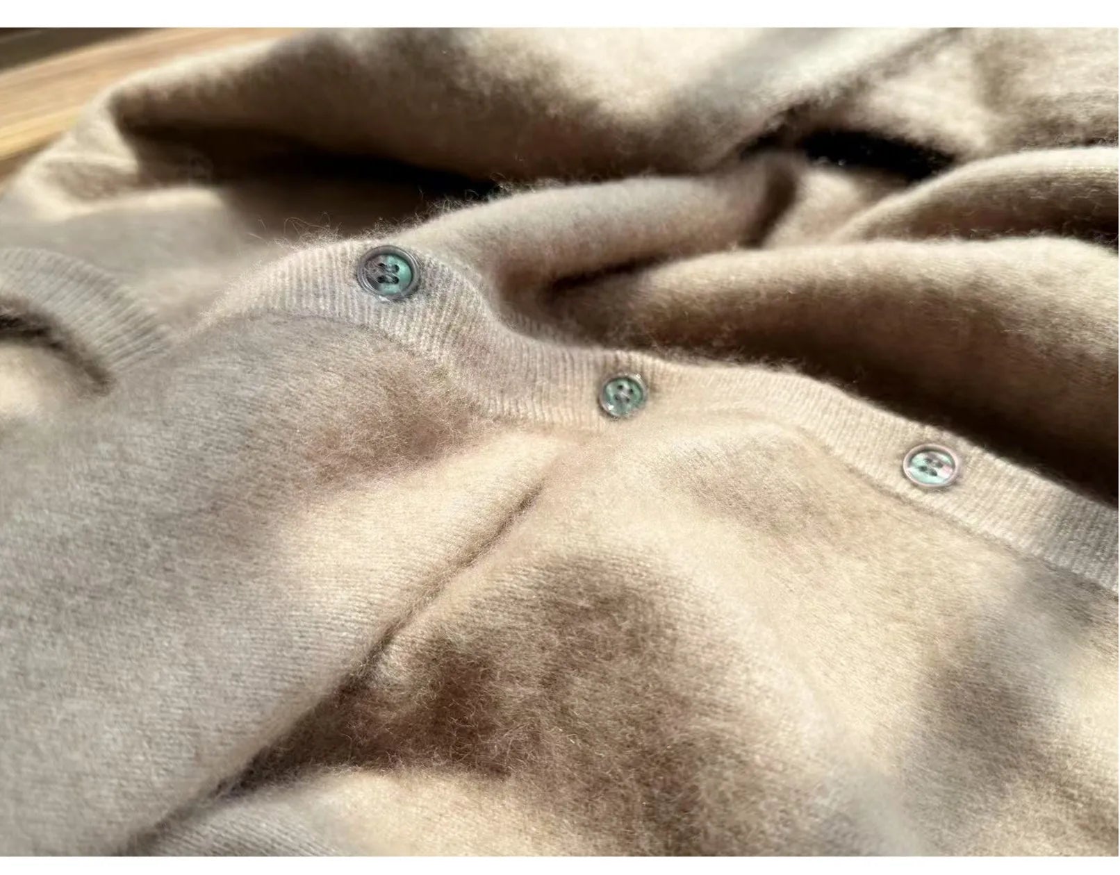 100% Pure Mink Cashmere sweater coat women's round-neck cardigan autumn and winter soft loose wool knitted foreign style top