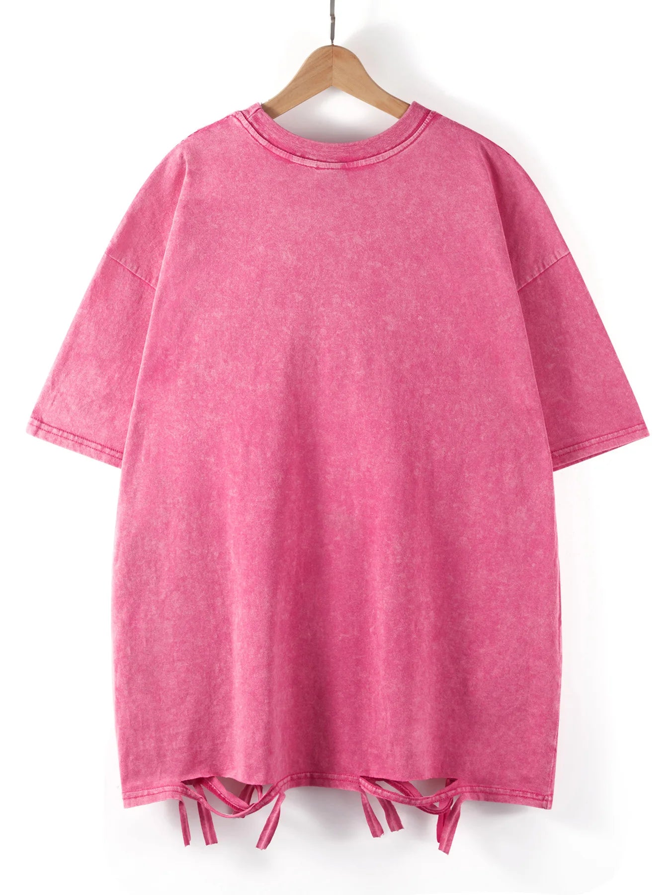 Fashion Solid Color Washed Holes T-Shirts Women 100% Cotton Short Sleeve Street Hip Hop Tee Shirt Soft Comfortable Clothing