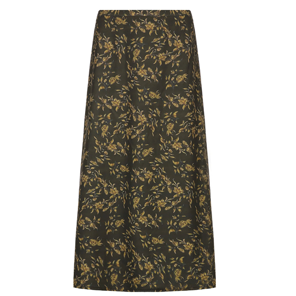 Women's Retro Half Skirt Print Retro Straight Comfortable Summer Spring Street Party Long Skirt