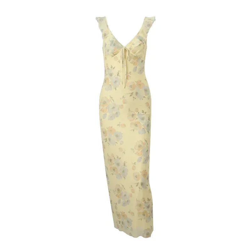 Vestido Largo Beige