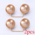 2pcs Pearl Jeans Ankle Clip, Chest Anti Light Needle, Anti Stepping Slipper Buckle, Pants Length Adjuster