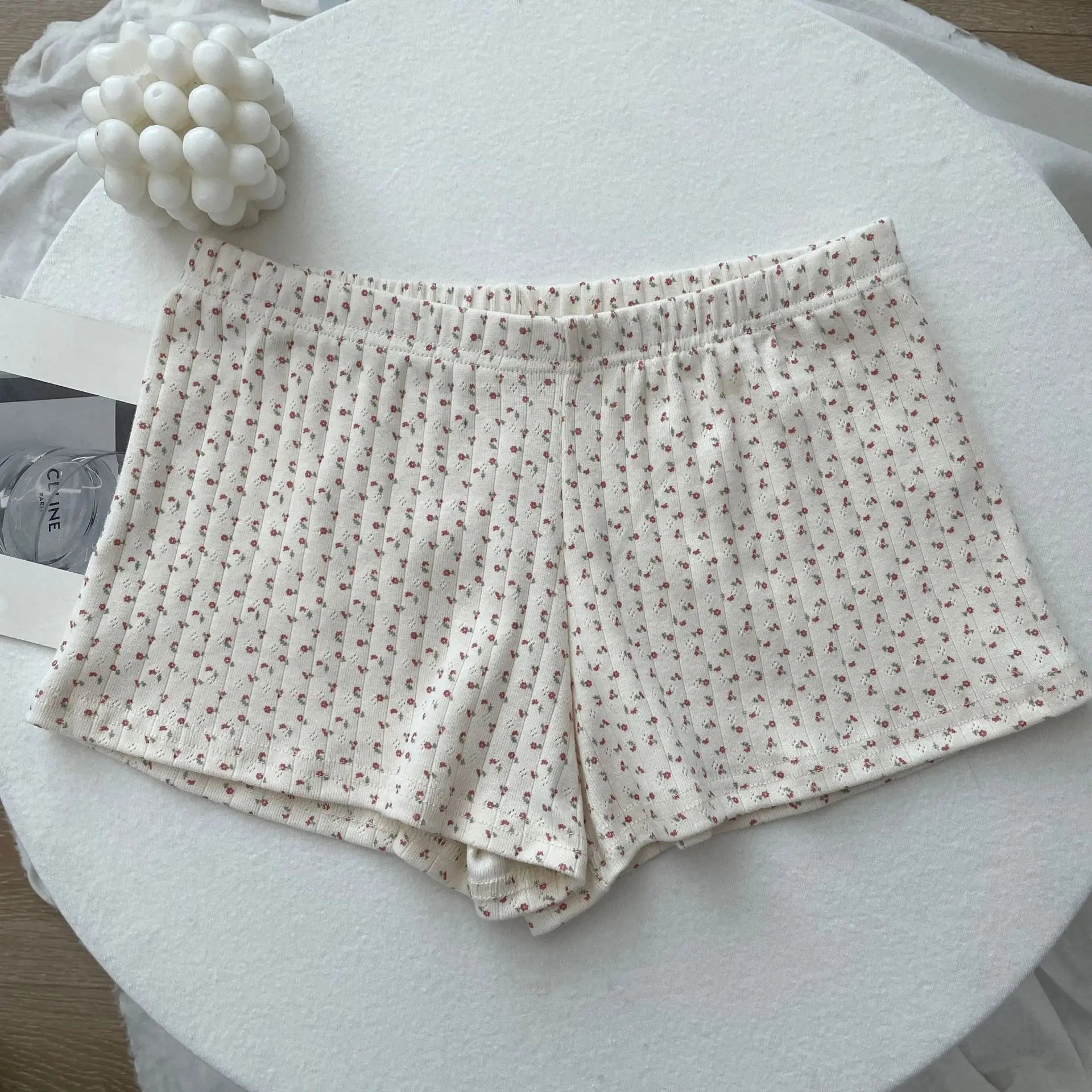 Sweet Floral Print Eyelet Bow Cropped Vests Women Cotton Casual Slim Lace Trim Tank Tops Vintage Preppy Style Cute Camisole Y2K