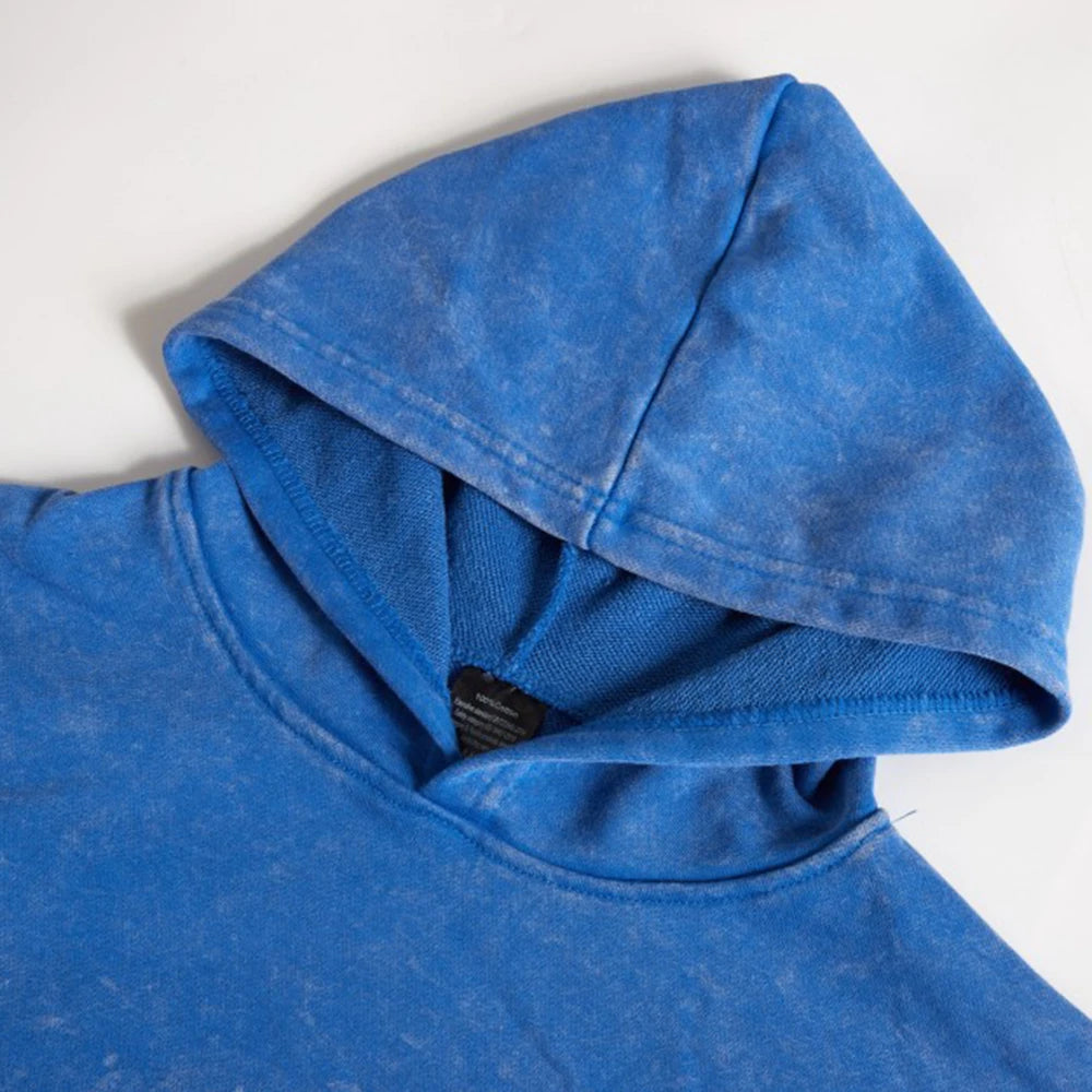 100% Cotton Couple Washed Hoodies Oversized Autumn Women Hoody Comfortable Family Pullovers Loose Team Casual Woman Clothing