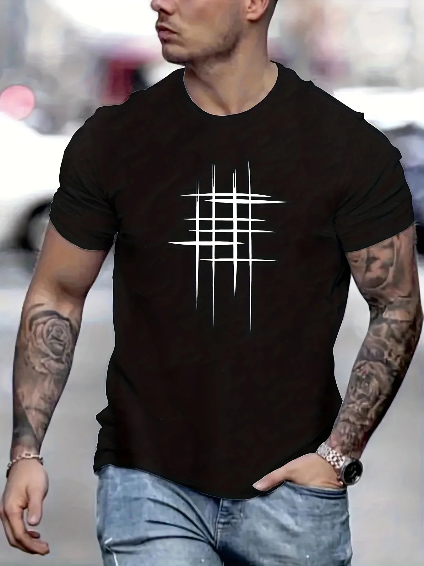 Men T-shirts 2023 Summer Streetwear High Street Gothic Skull Tshirt Loose Oversized Short-sleeved T shirt Dark Anime Men Y2k Top